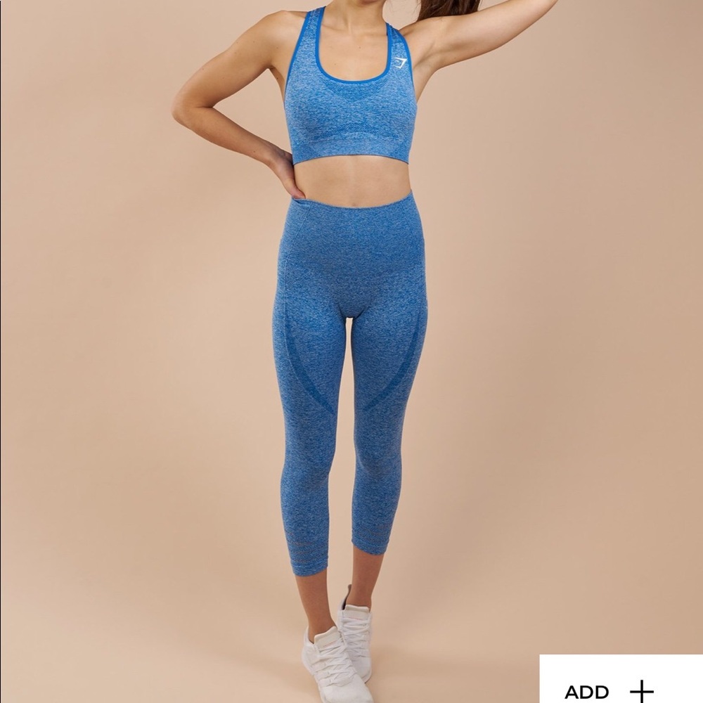 NEW NEVER WORN gymshark seamless blue marl